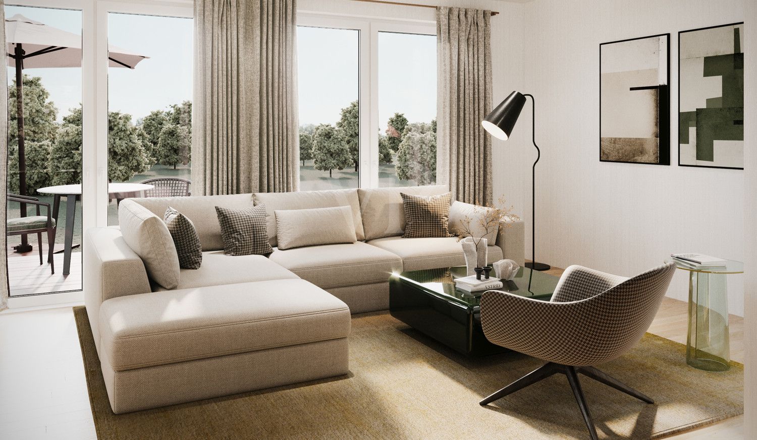 Visualisierung Wohnzimmer