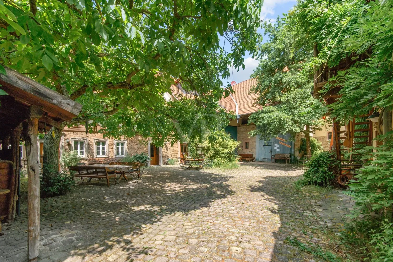 gemütlicher Innenhof