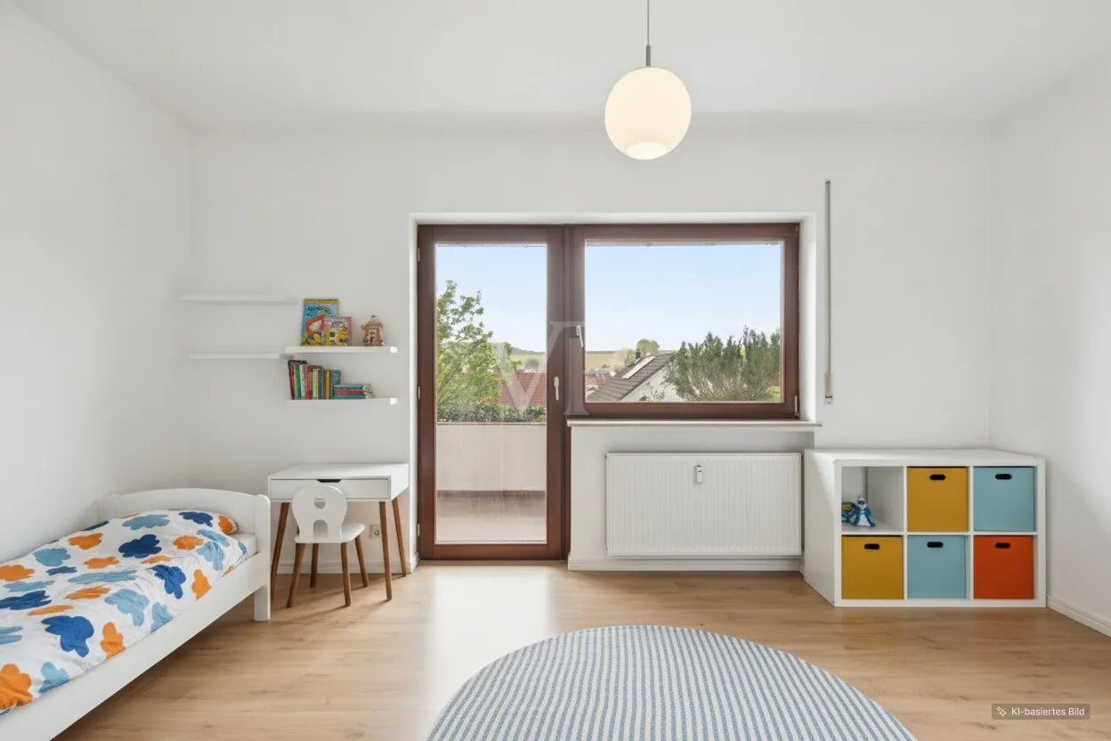 KI Beispiel Kinderzimmer mit Balkon