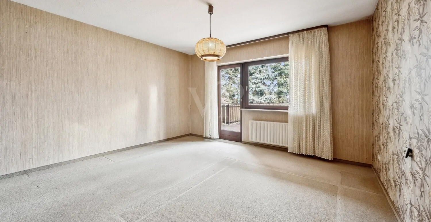 Schlafzimmer mit Balkon