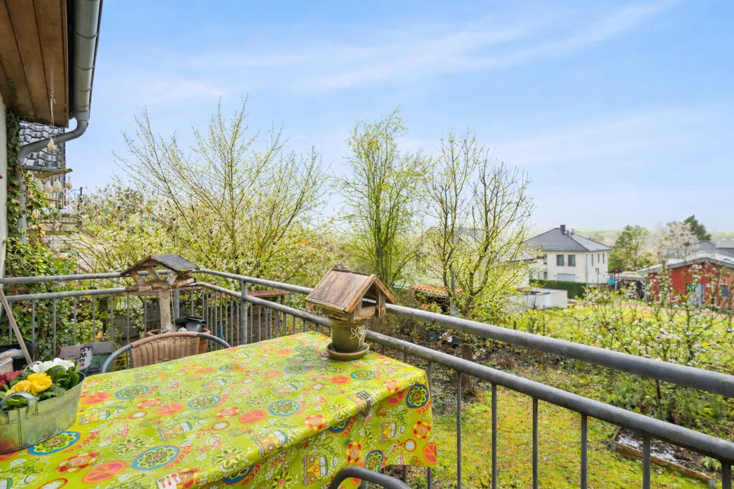 Blick vom Balkon
