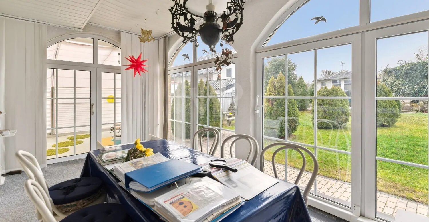 Wintergarten im Erdgeschoss