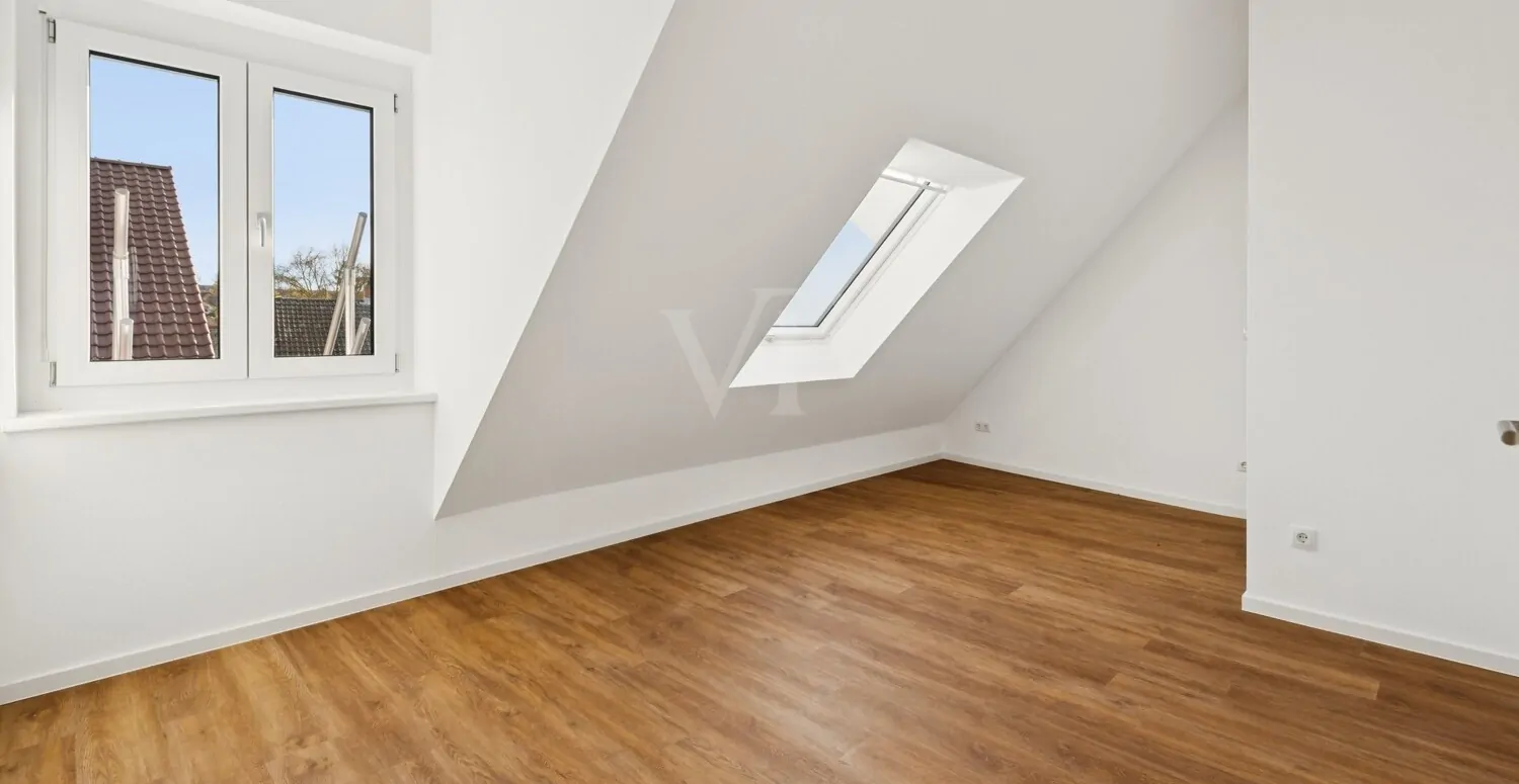 Schlafzimmer im Dachspitz