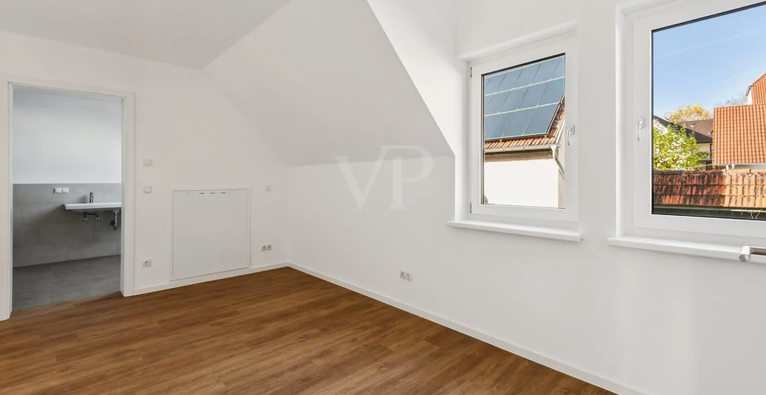 Schlafzimmer mit Bad en suite