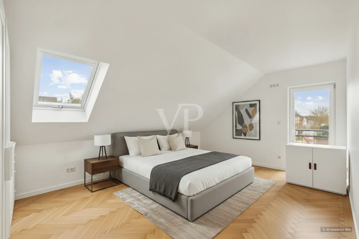 KI generiert Elternschlafzimmer