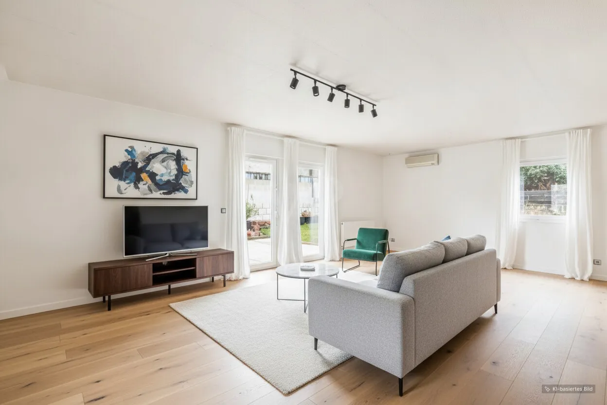 KI generiert Wohnzimmer