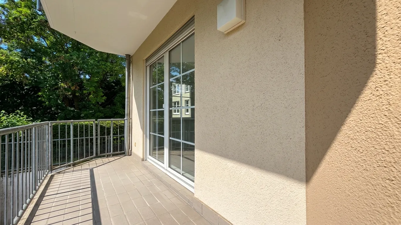 überdachter Balkon