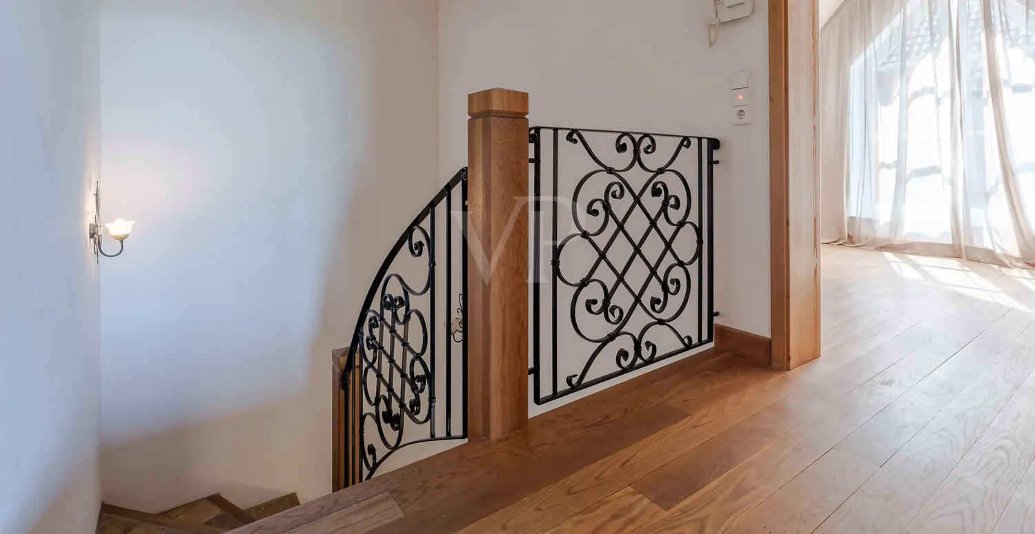 Helligkeit im Flur im OG im gartenseitigen Haus