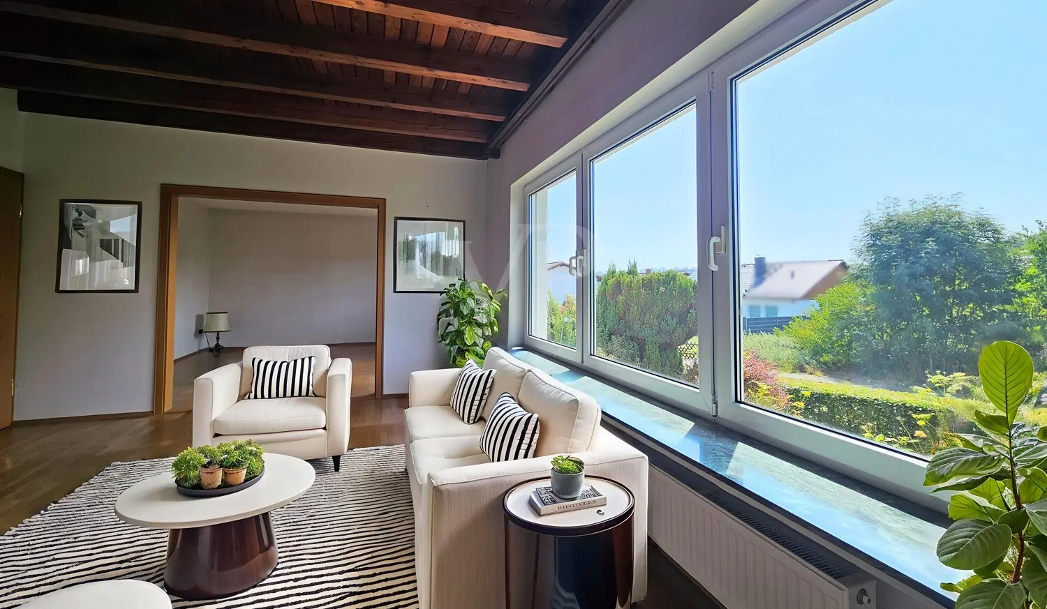 Aussicht vom Wohnbereich