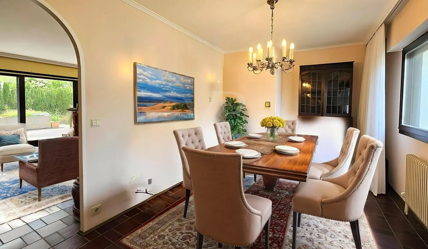 Beispielmöbelierung Esszimmer