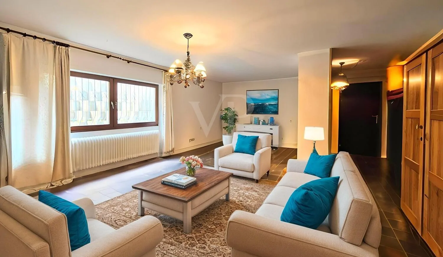 Beispielmöbelierung Wohnzimmer Untergeschoss