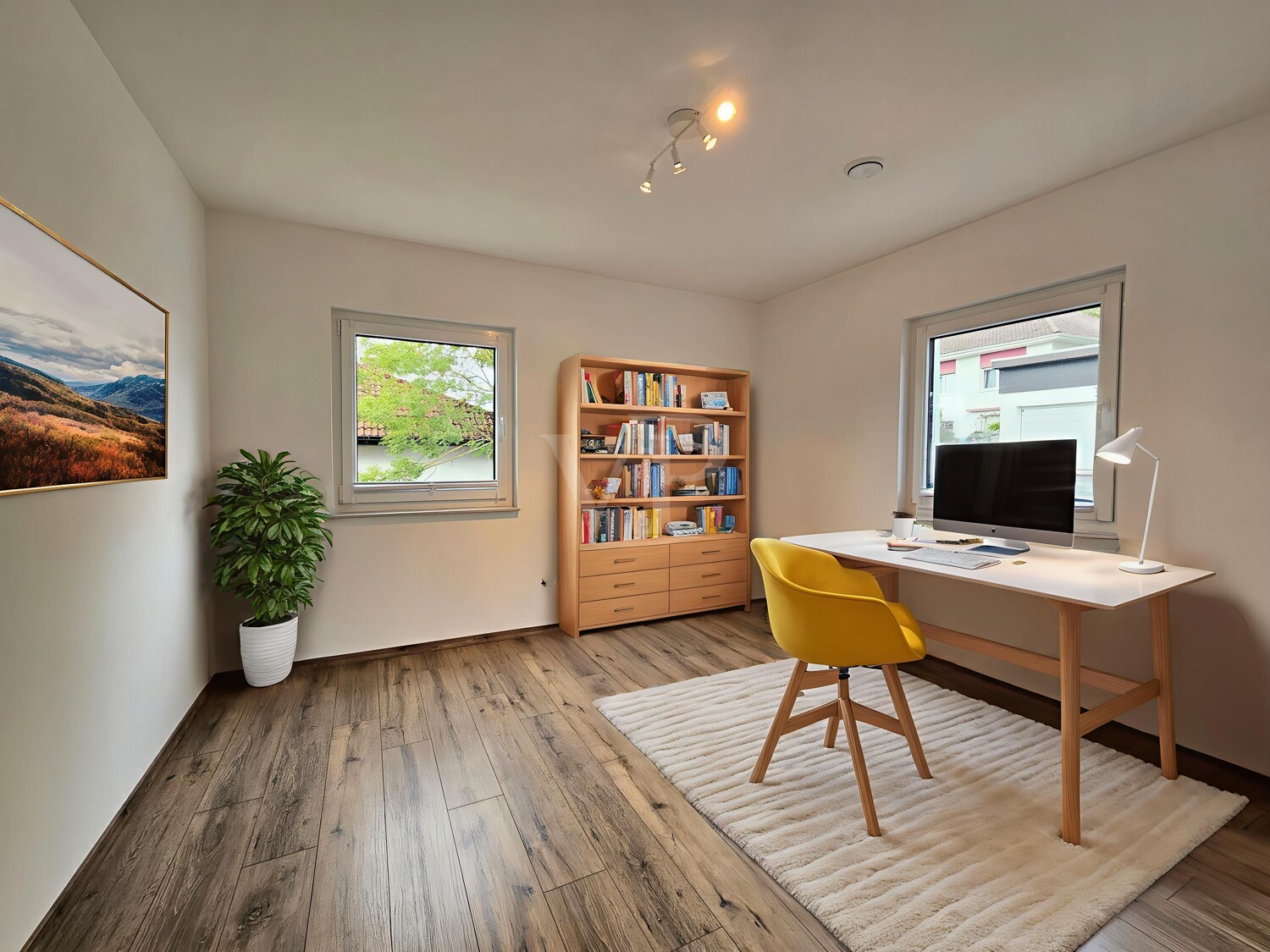 Beispielmöbelierung Arbeitszimmer