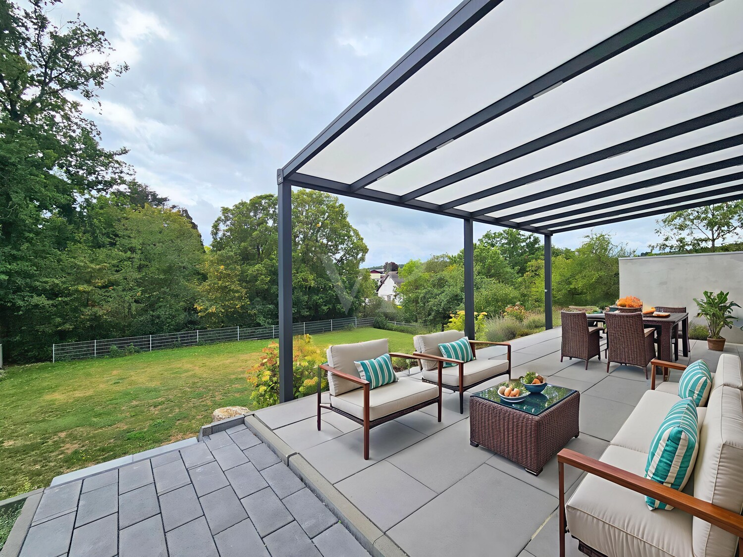 Überdachte Terrasse