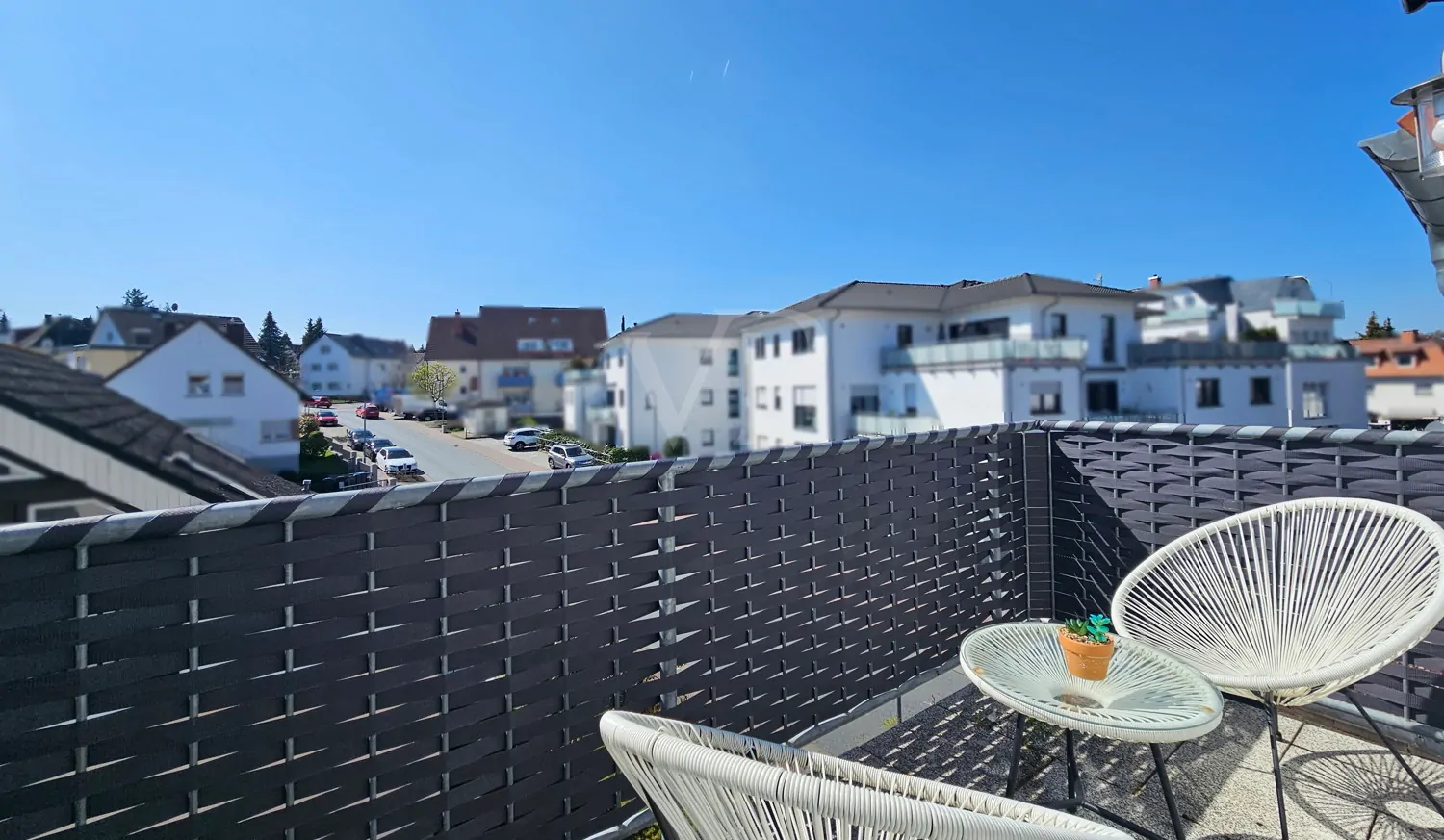 Schöner Blick vom Balkon