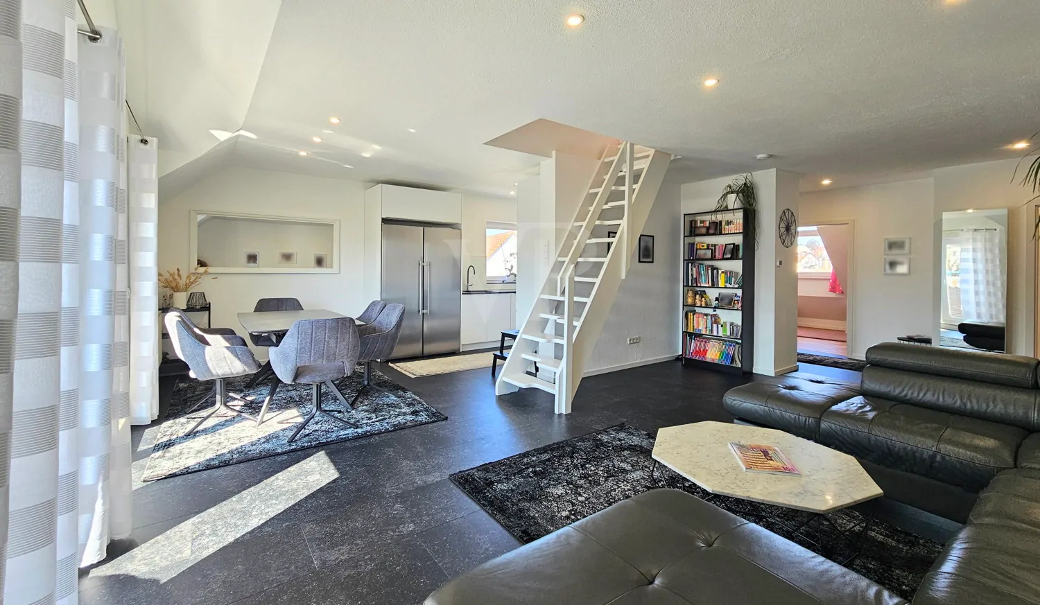 Offene Übergänge im Wohn- Essbereich