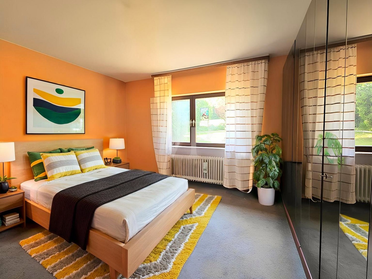 Beispielmöblierung Schlafzimmer