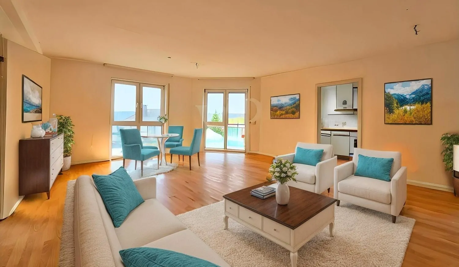 Beispielmöblierung Wohnzimmer