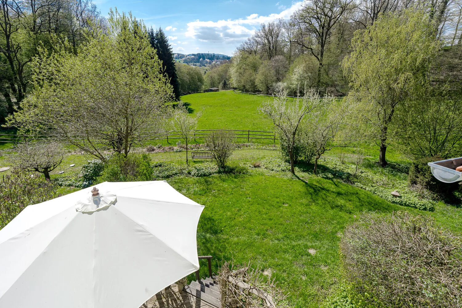 Blick aus dem Obergeschoss