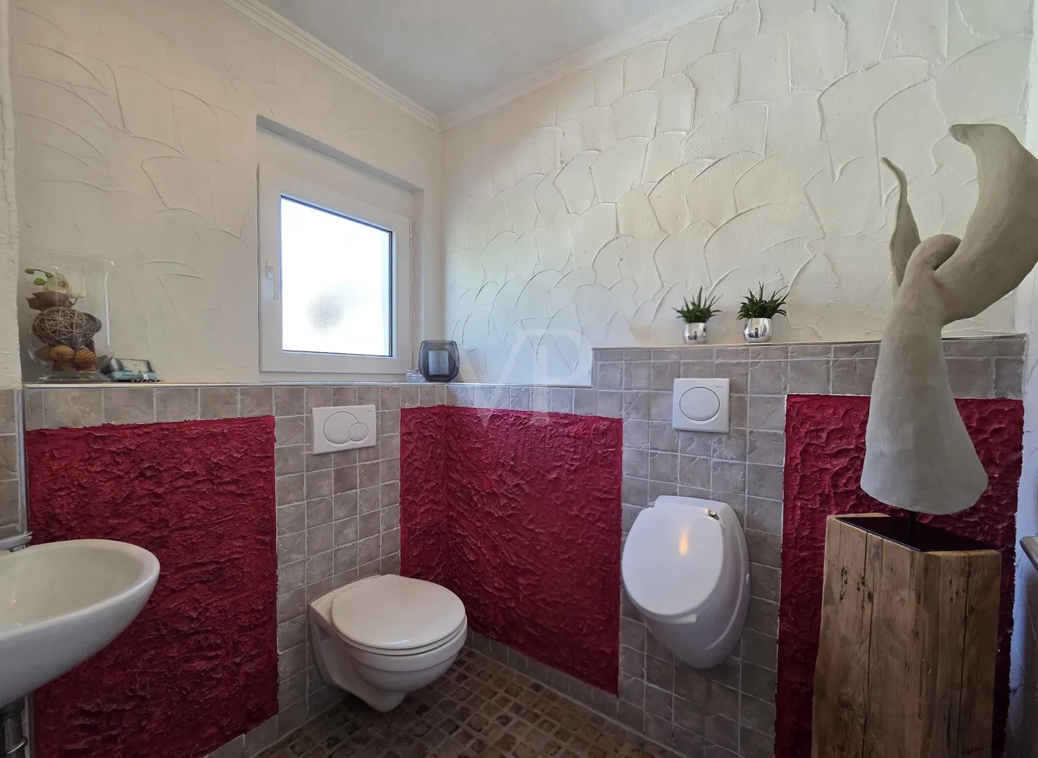 Mediterraner Stil im Gäste-WC