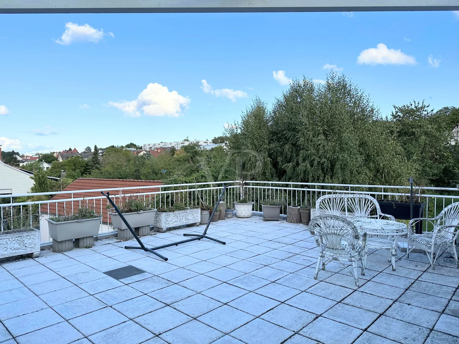 Toller Blick von der Dachterrasse