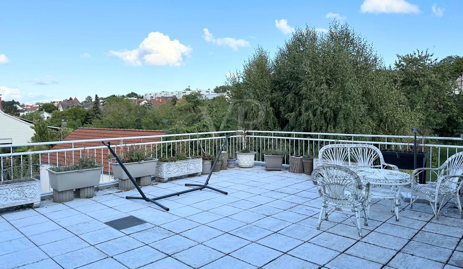 Toller Blick von der Dachterrasse