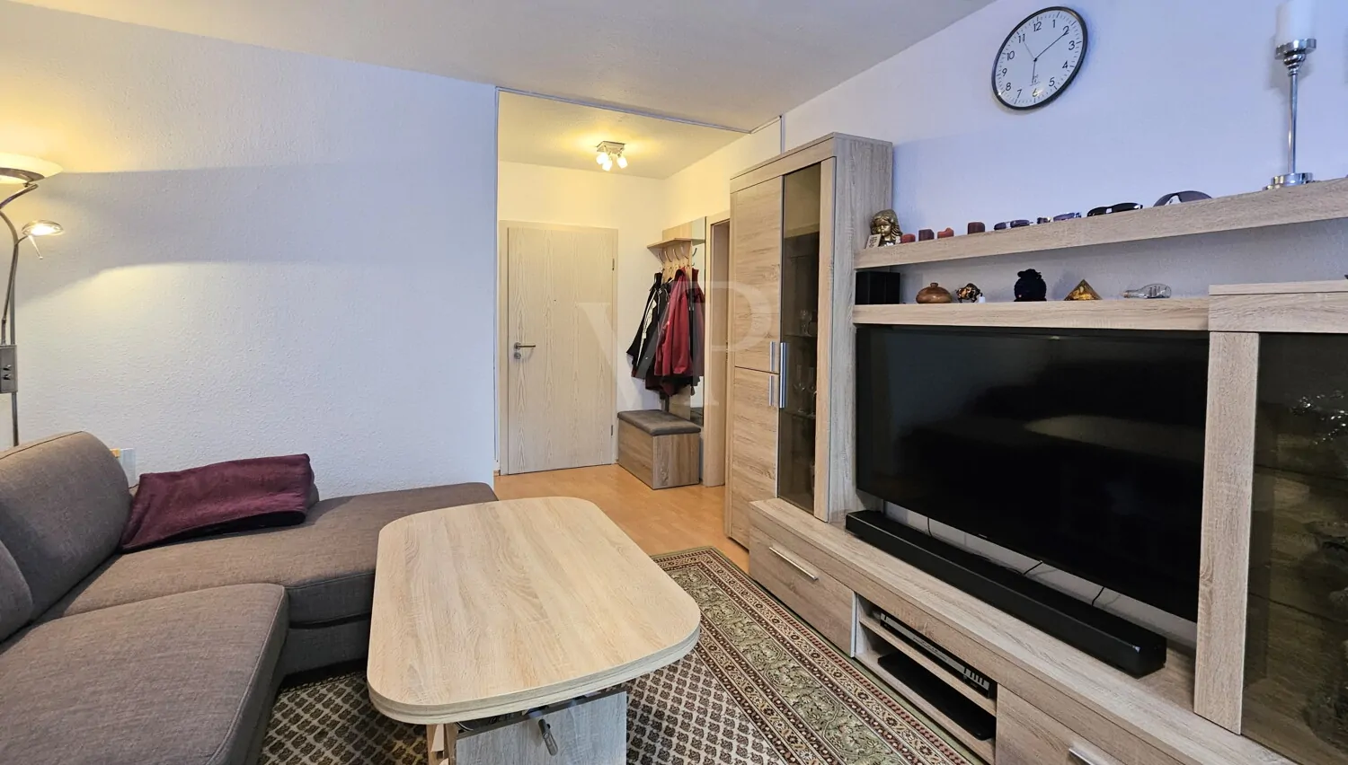 Ansprechender Wohnbereich in der Wohnung im Obergeschoss