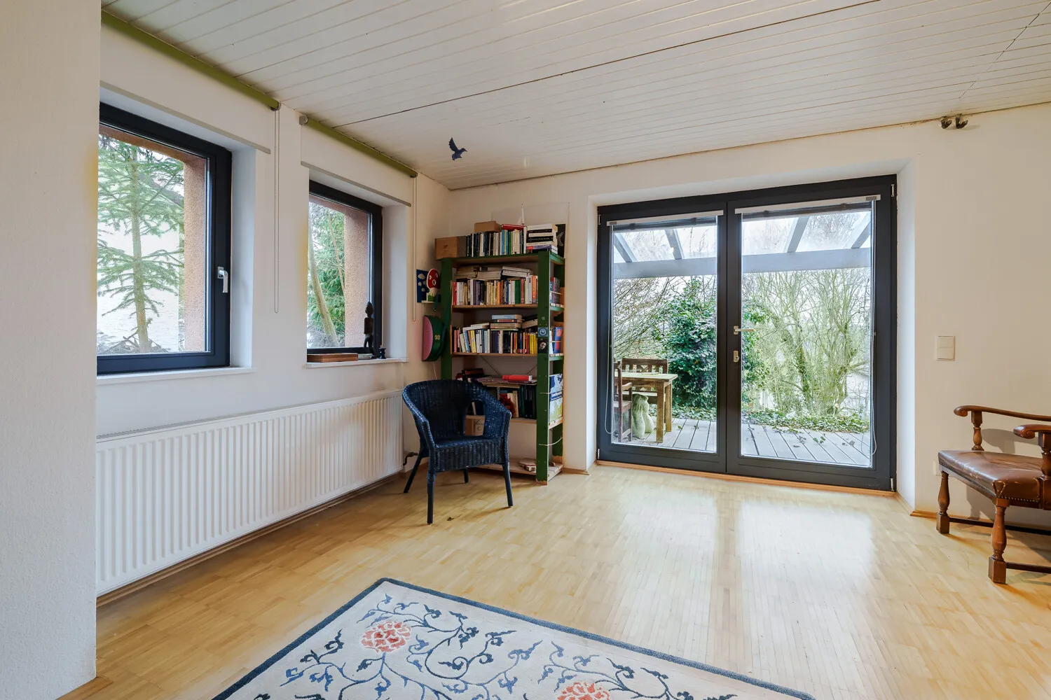 Schlafzimmer im Gartengeschoss