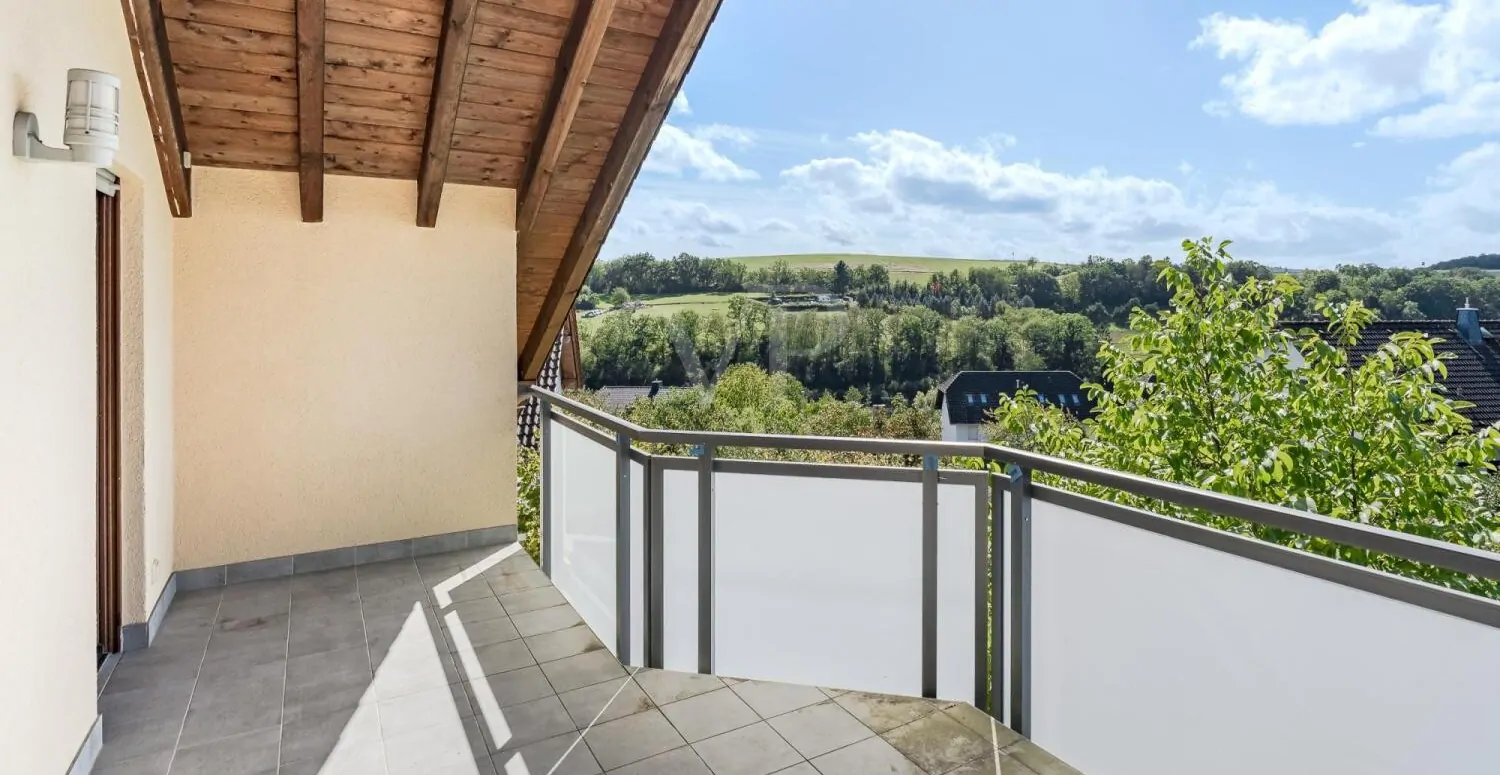 Balkon mit Panoramablick