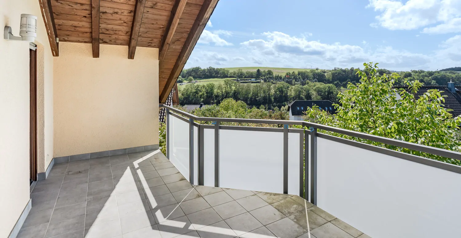 Balkon mit Panoramablick