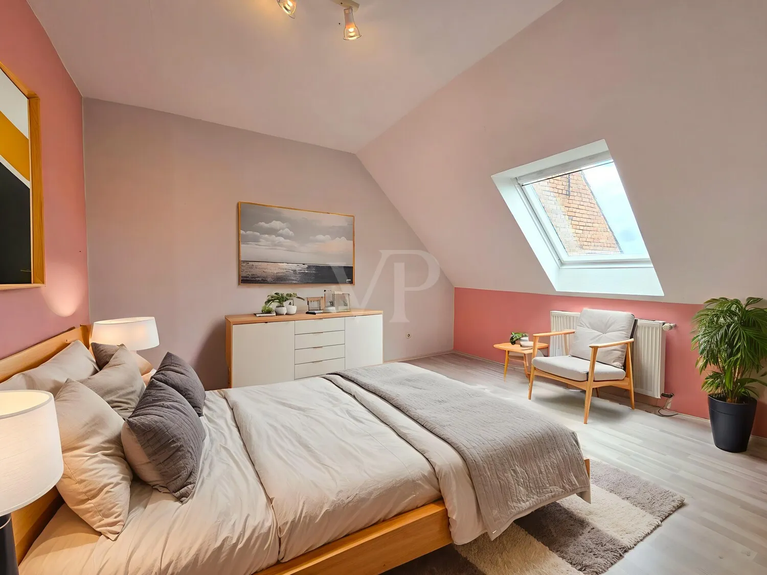 Einrichtungsentwurf Schlafzimmer DG Nebenhaus