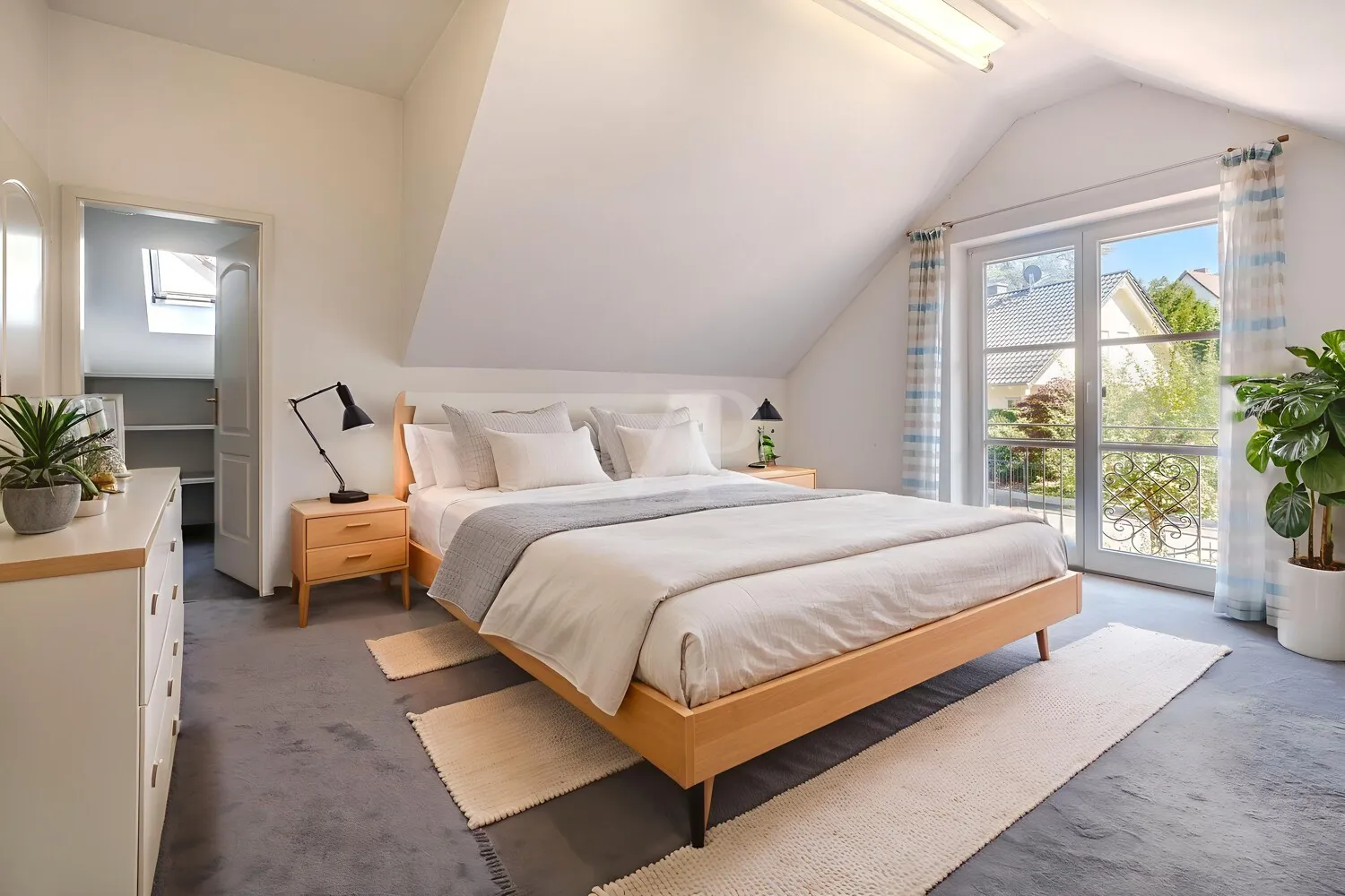 Beispielmöblierung Schlafzimmer im Vorderhaus