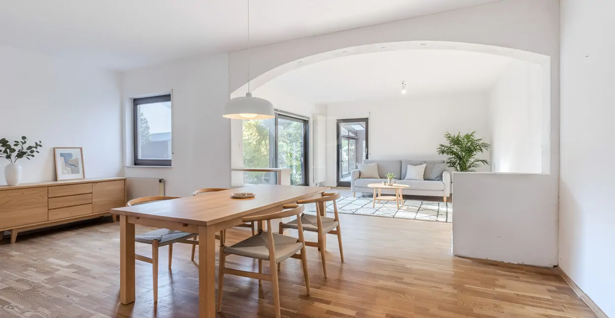 Einrichtungsbeispiel Wohn-Essbereich