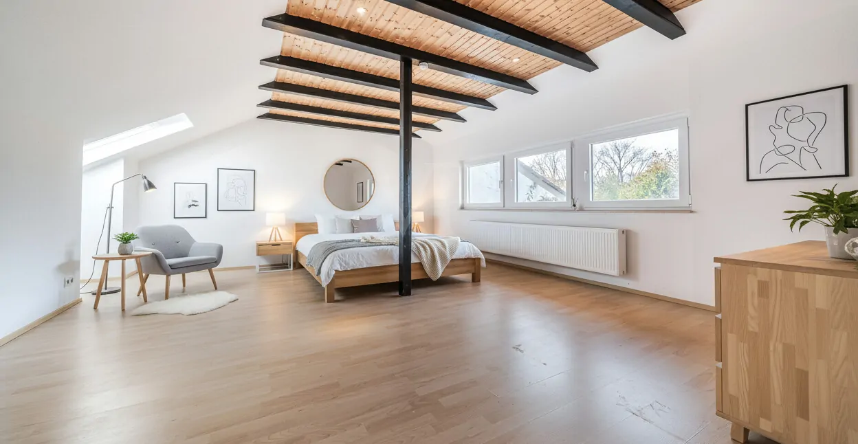 Einrichtungsbeispiel Dachstudio 1