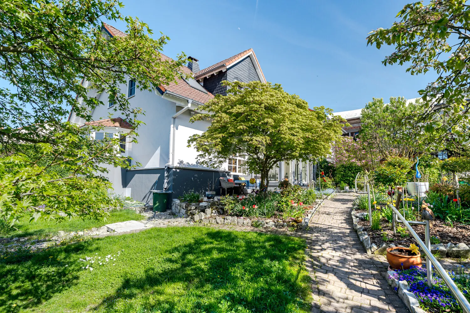 Schön eingewachsener Garten