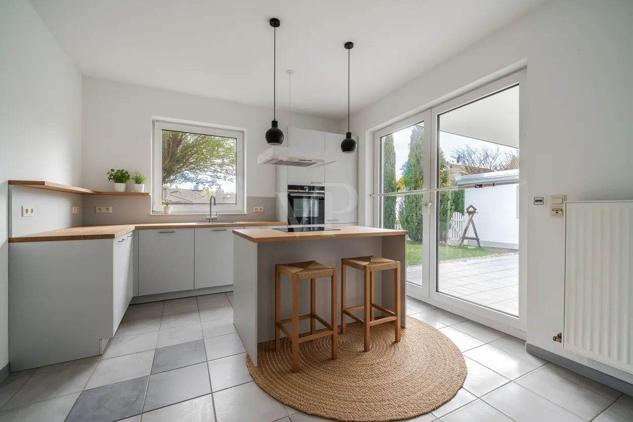 Möblierungsbeispiel Küche Gartengeschoss