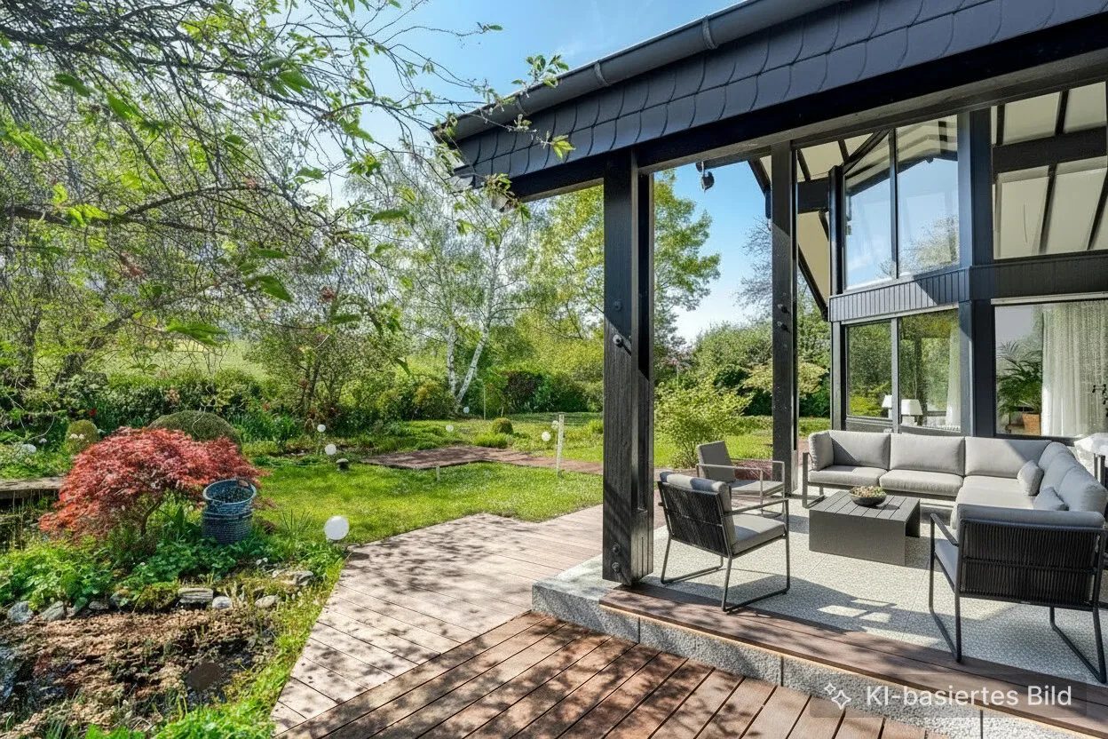 Überdachte Terrasse
