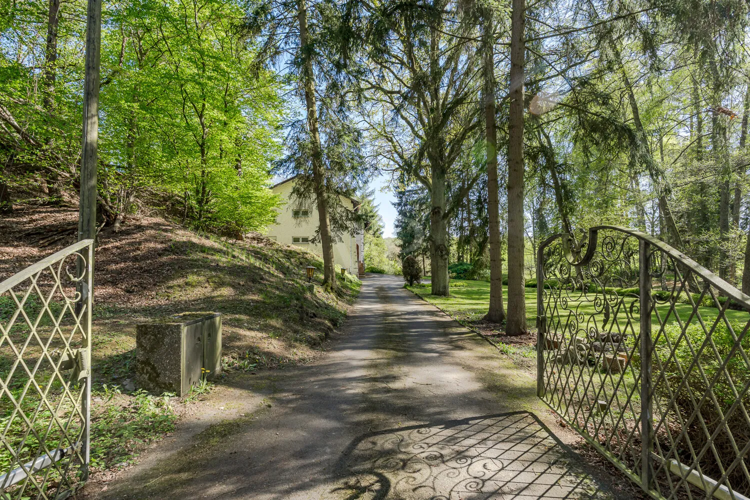 eindrucksvolle Einfahrt