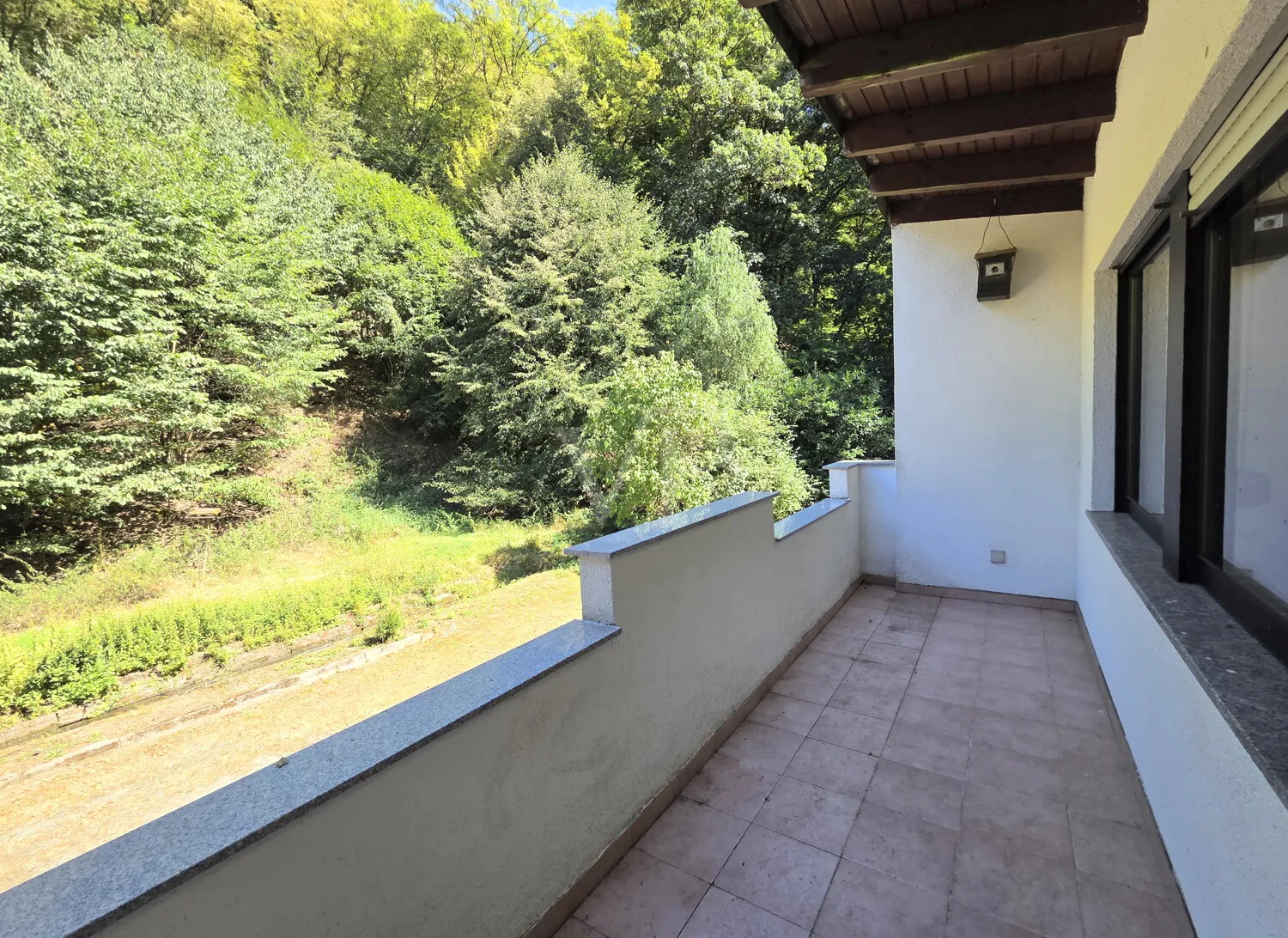Balkon mit Blick ins Grüne