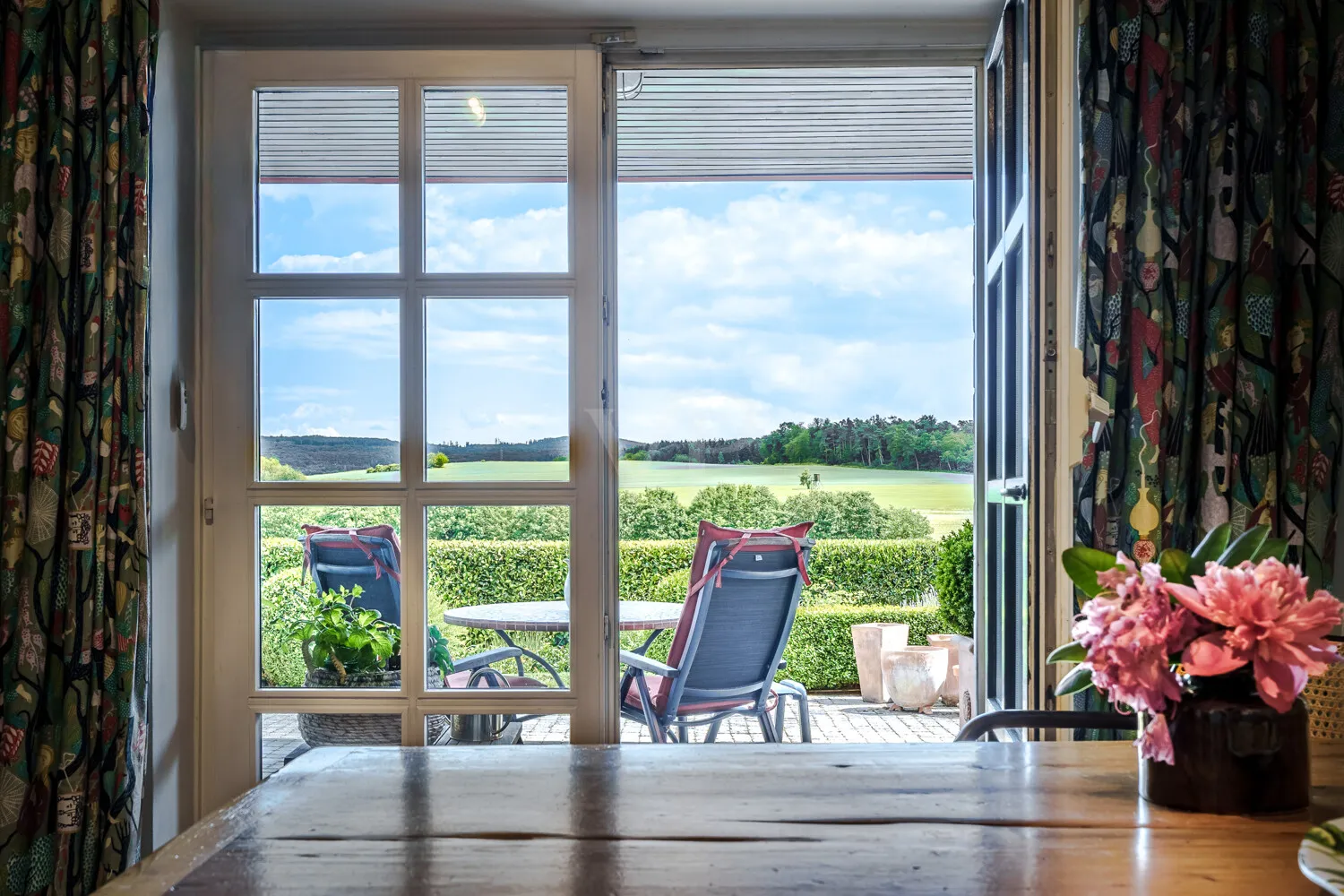 Blick auf die Terrasse