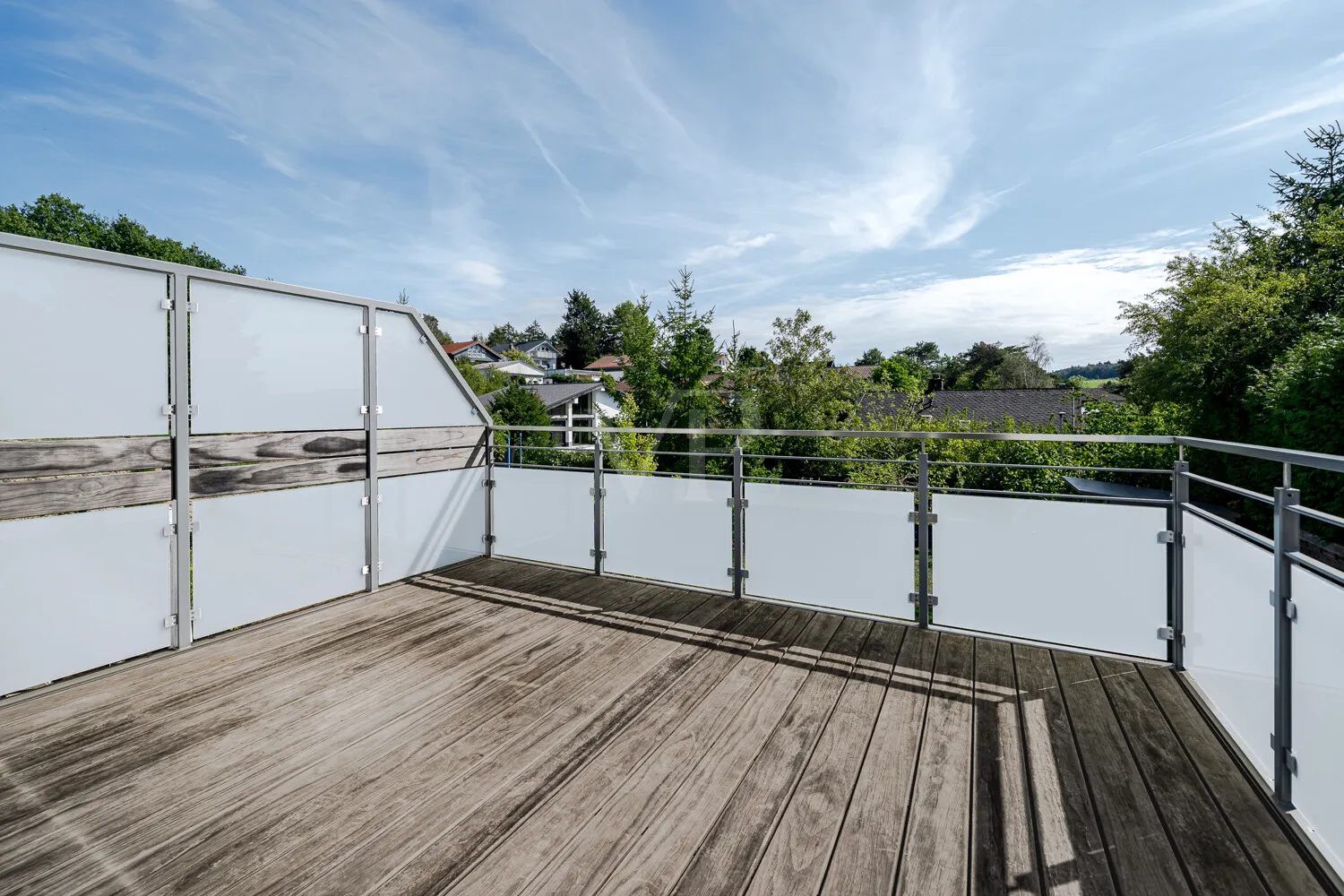 Balkon mit Blicklage