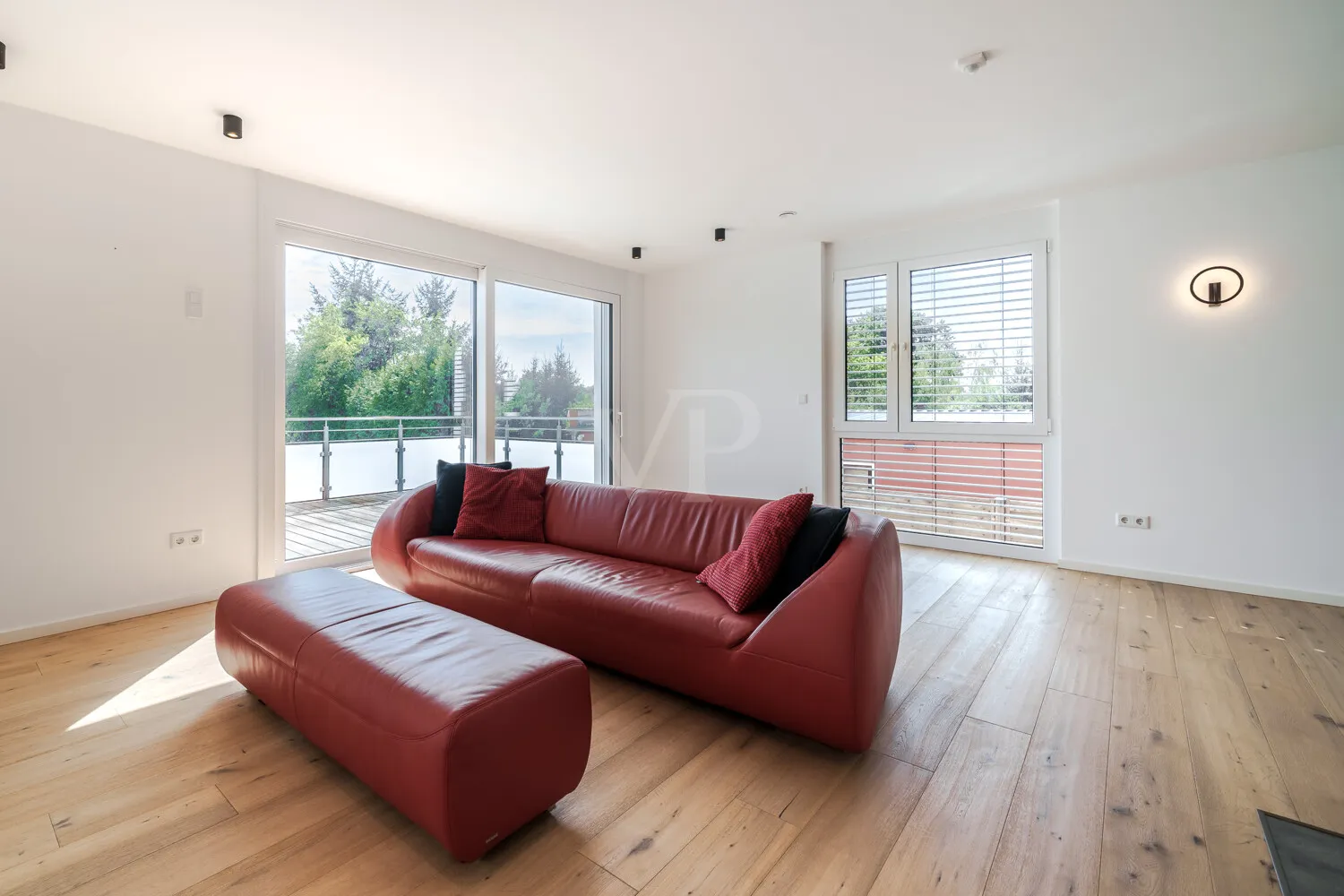Wohnbereich mit großem Balkon