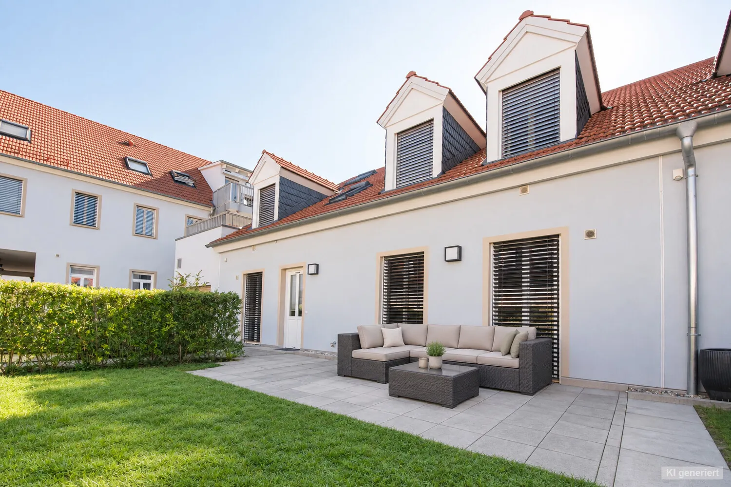 Garten mit Terrasse KI