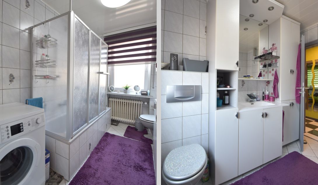Wannenbad mit Waschmaschine