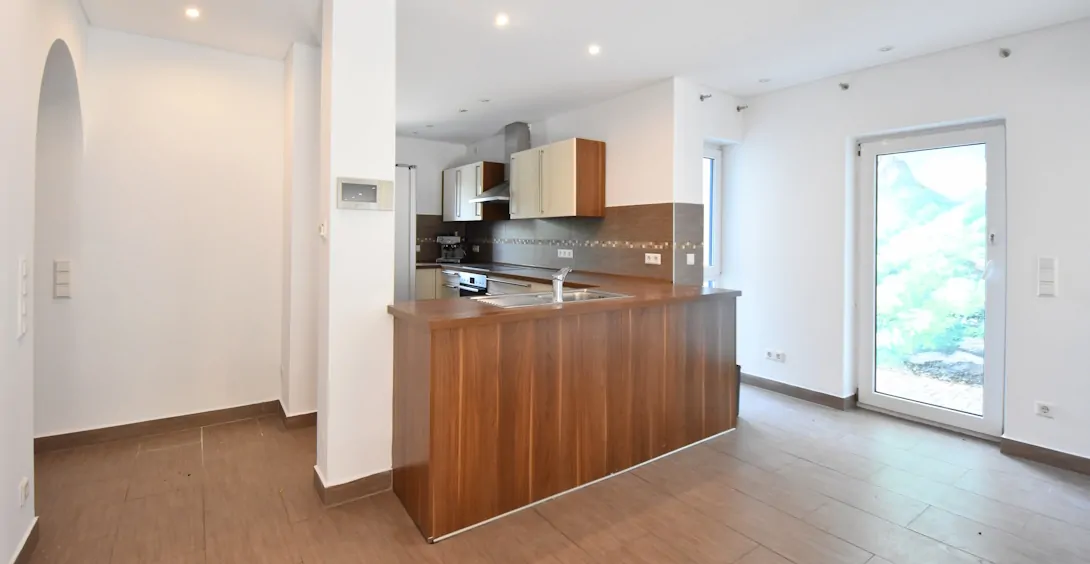 offene Küche mit Essbereich