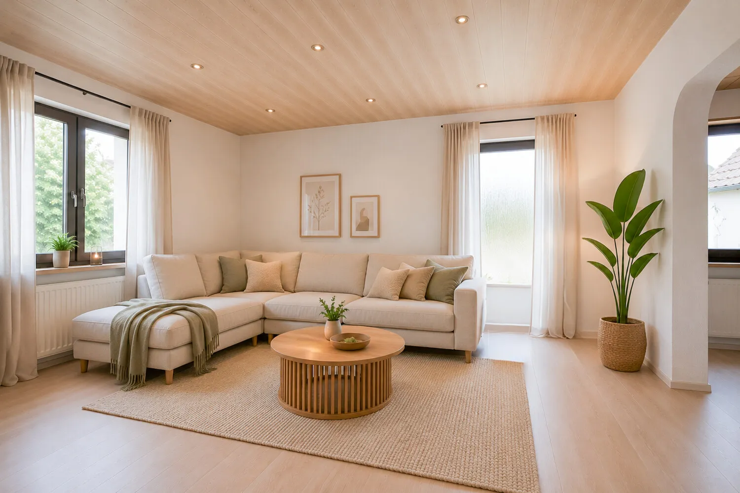 Erdgeschoss - Wohnzimmer KI