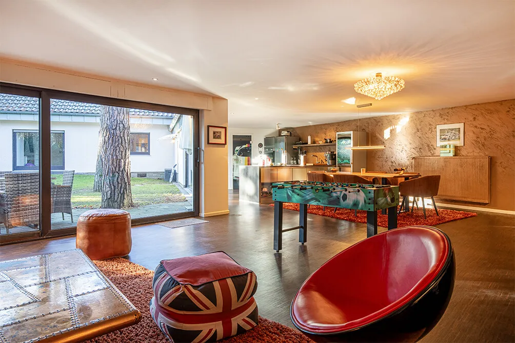 Anbau, Ausschnitt Wohn-, Koch- u. Essbereich