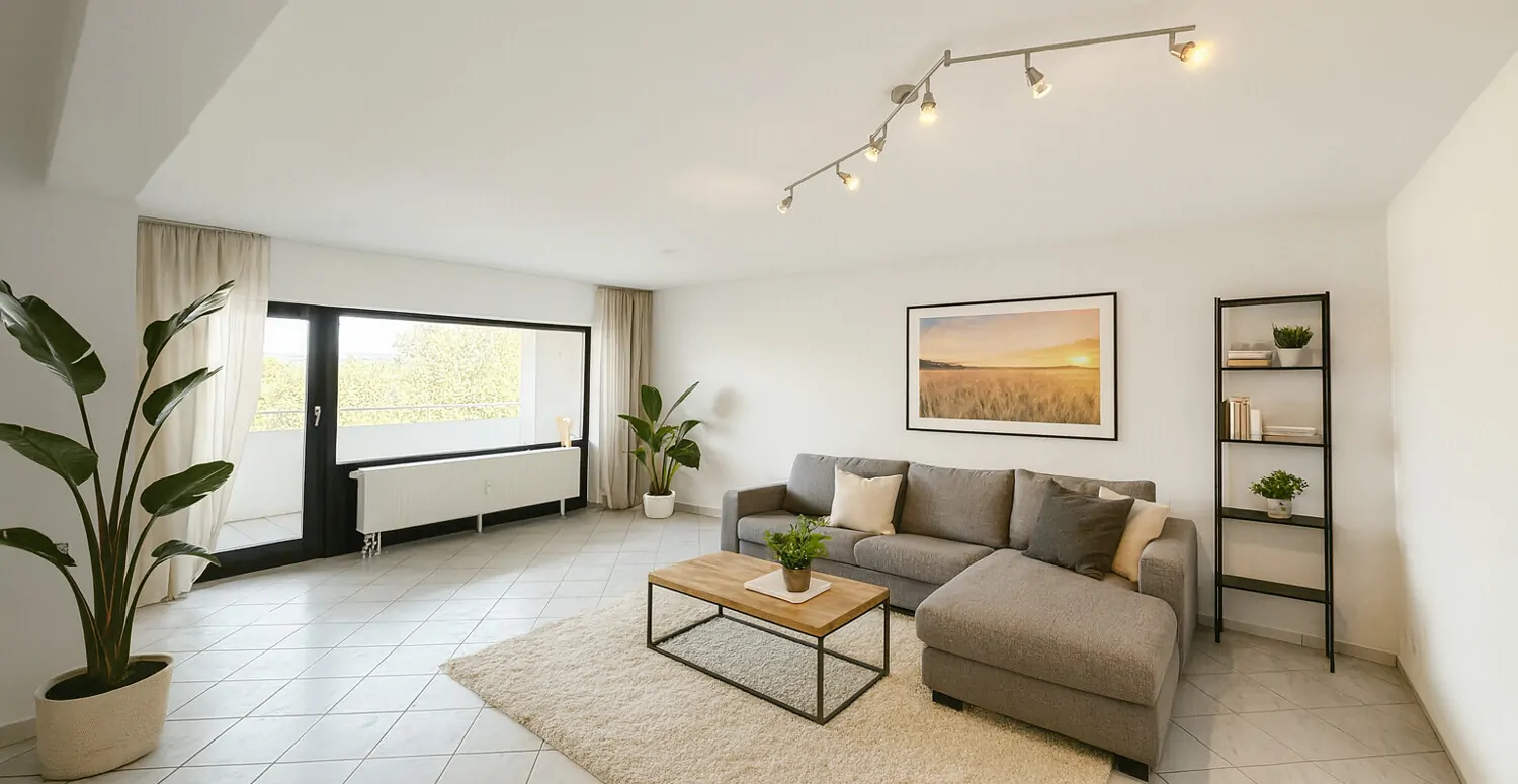 Wohnzimmer - Einrichtungsvorschlag - KI generiert