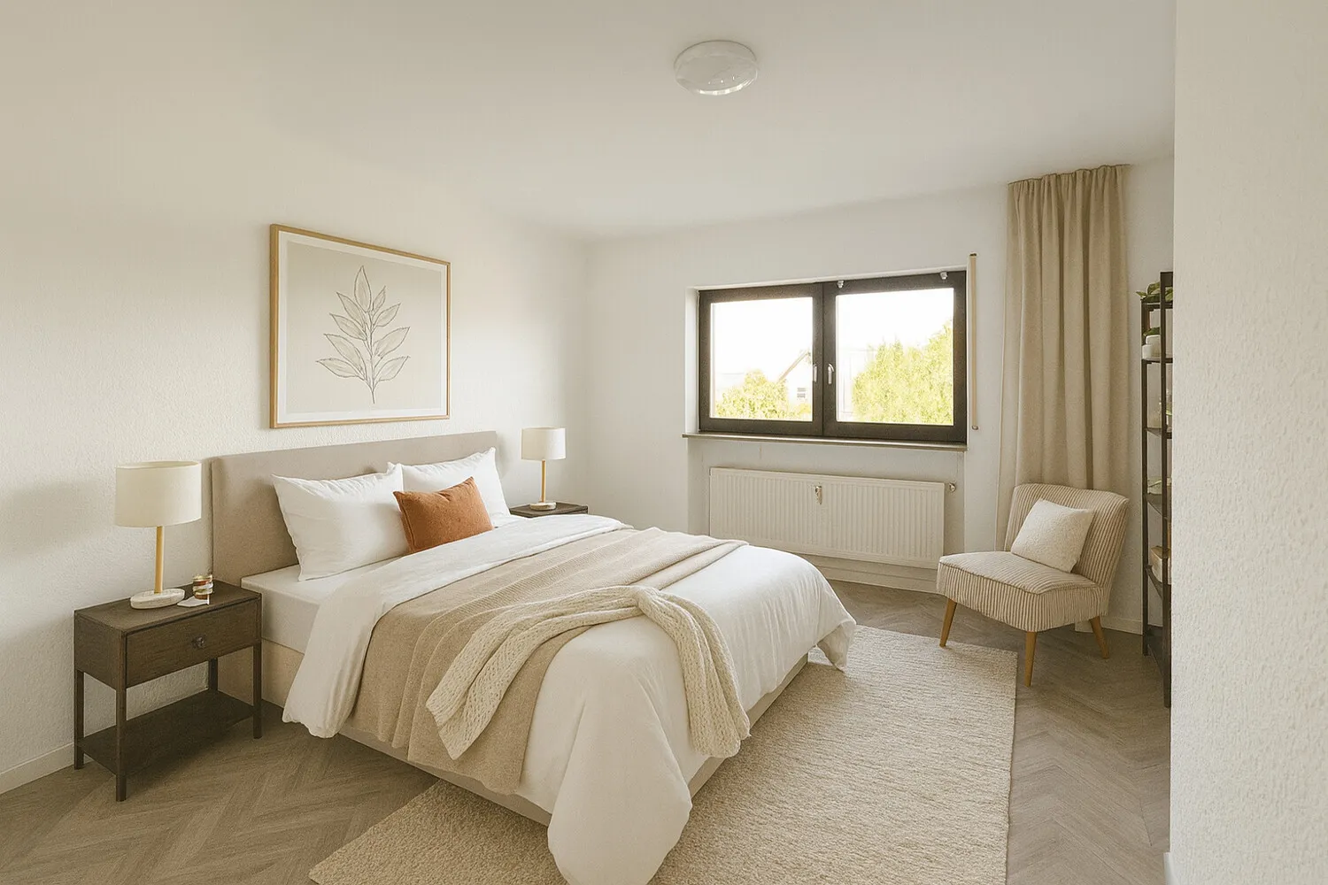 Schlafzimmer - Einrichtungsvorschlag - KI generiert