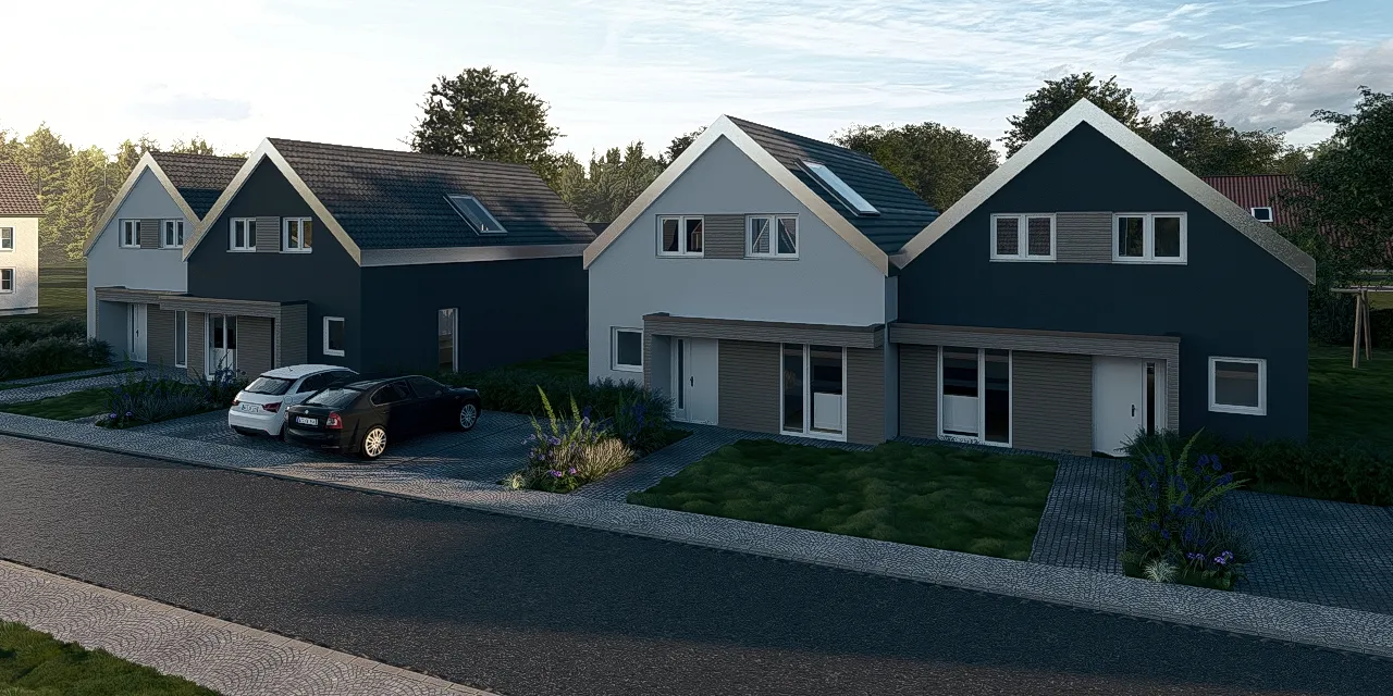 Provisionsfrei: KfW 40 Doppelhaushälfte mit QNG-Siegel – modern, hochwertig & energieeffizient