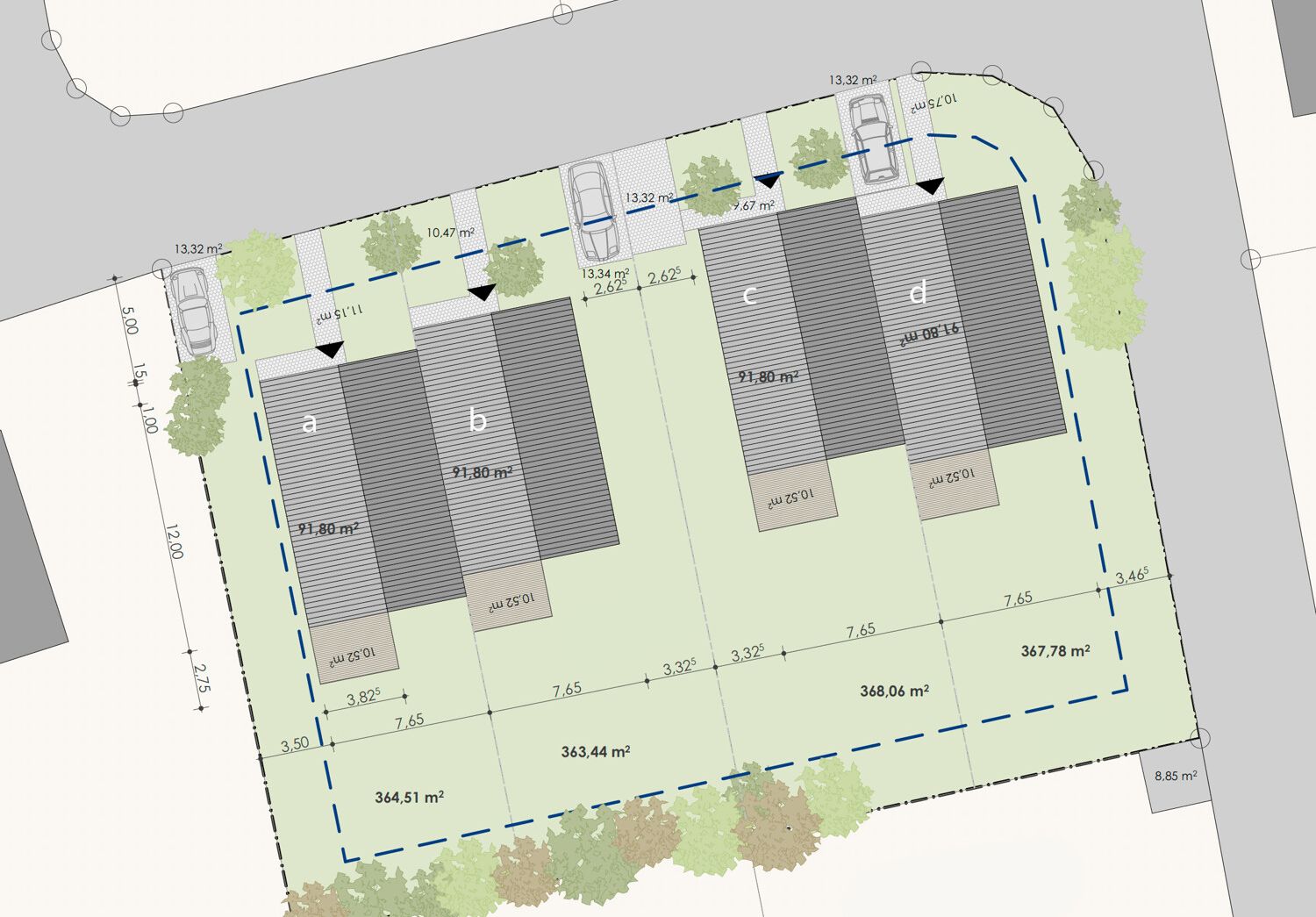 Ellern – Neubau-Doppelhaushälfte mit ca. 132 m² Wohnfläche, modern & provisionsfrei- Haus C